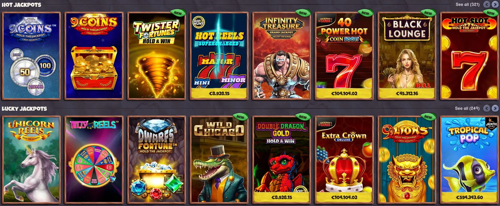 Slots — Bearo Casino